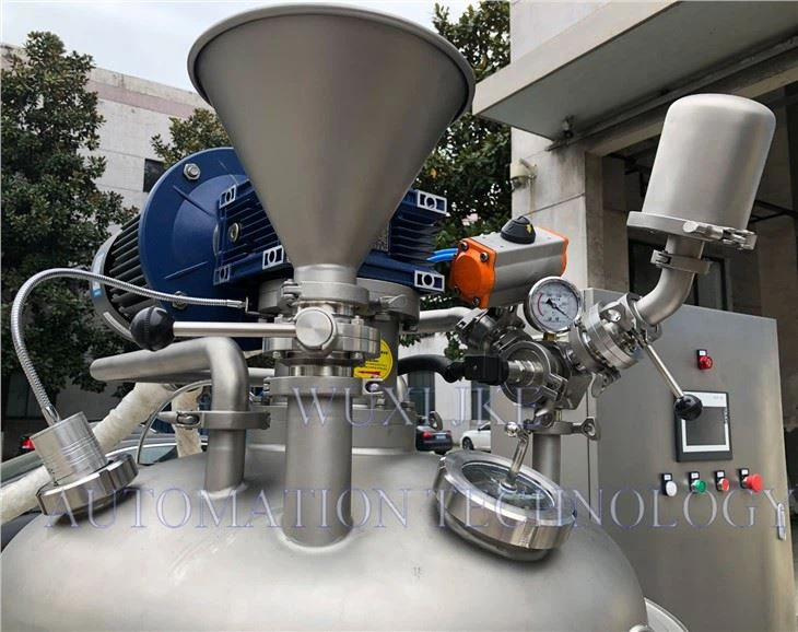 Sand Blasting High Shear Mayonniase Vacuum Mixer Homogenizer