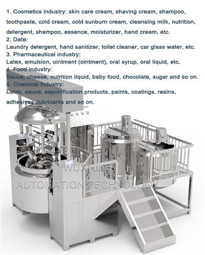 Máy trộn đồng nhất nhũ hóa chân không